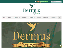 Tablet Screenshot of dermus.com.br